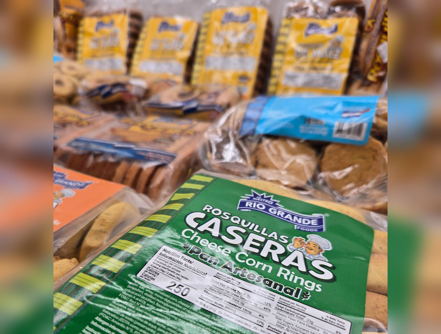 Super Combo Hecho en Honduras Rio Grande Foods Incluye: Rosquillas, Hojaldras/ Tustacas, Rosquetes, Mini Mixtas, Rosquilla Caseras, Lengüitas, Mini Mixtas y Mixtas Familiar.