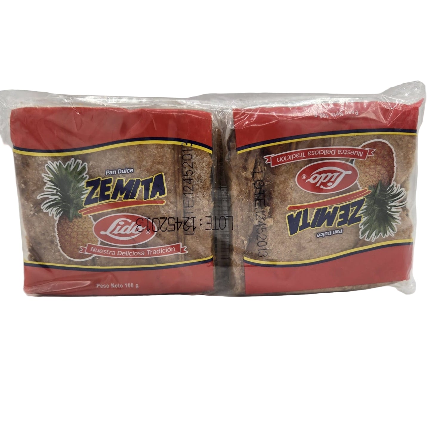 Pan Dulce Zemita - Producto de El Salvador / Pineapple Sweet Semita Bread Lido - 14 oz