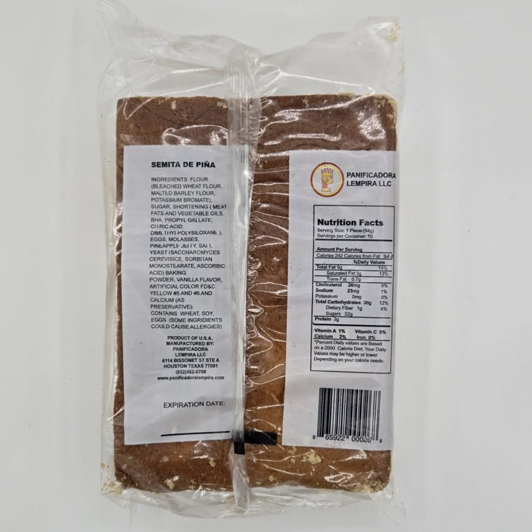 Semita de Piña - Producto de Honduras / Pineapple Semita - Lempira - 19 oz - 1 unit