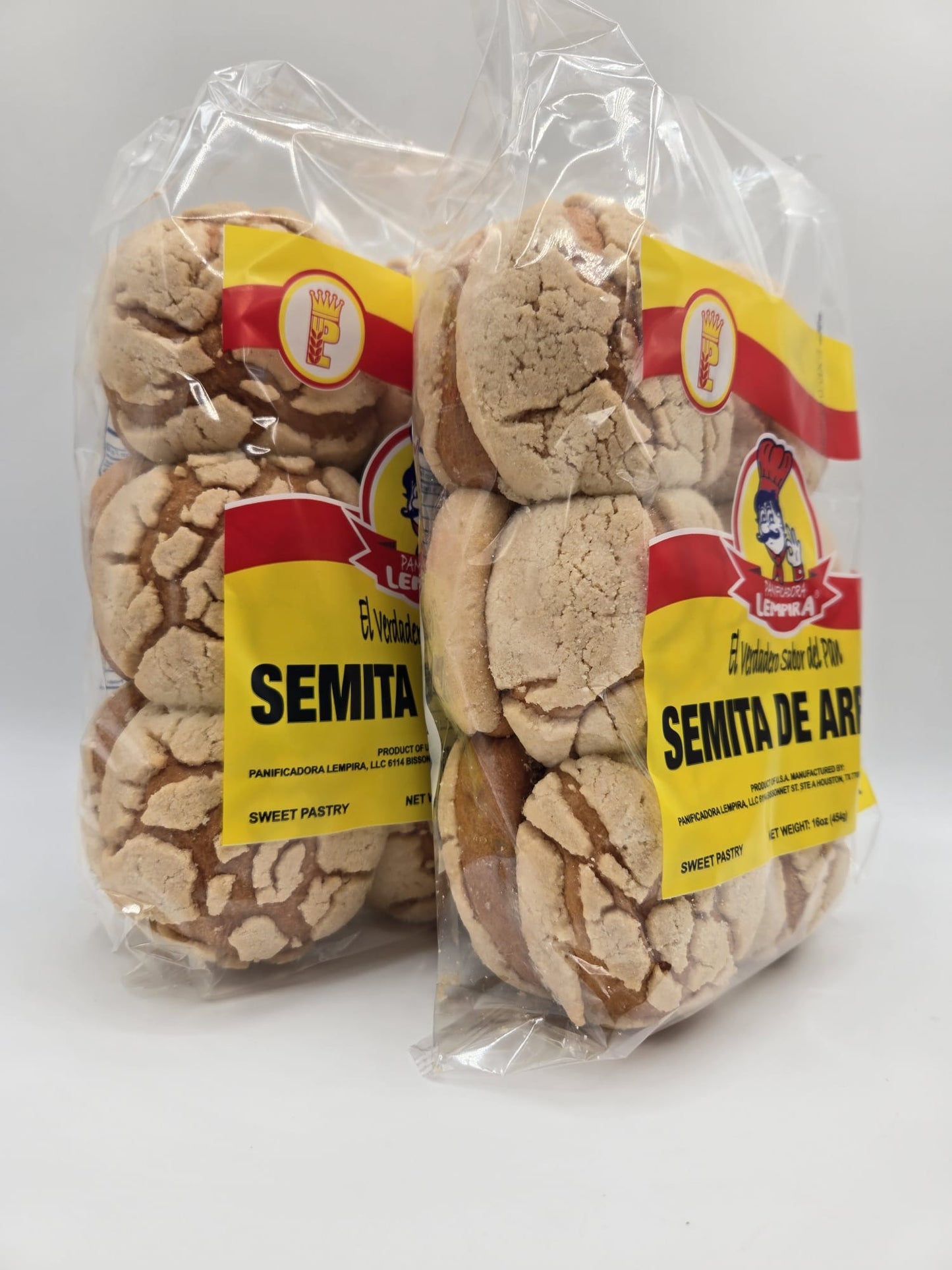 Semita de Arroz 2 Pack / Biscuit - Honduran Style Semitas  Total  2 Lb.  (32 oz) - 24 Unit