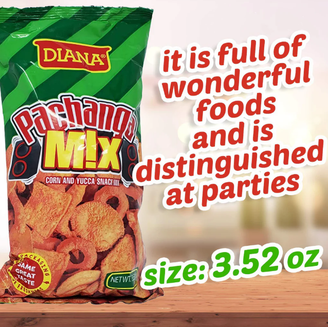Pachanga Mix Corn and Yucca Snack - Producto de El Salvador - Diana 1.83 oz