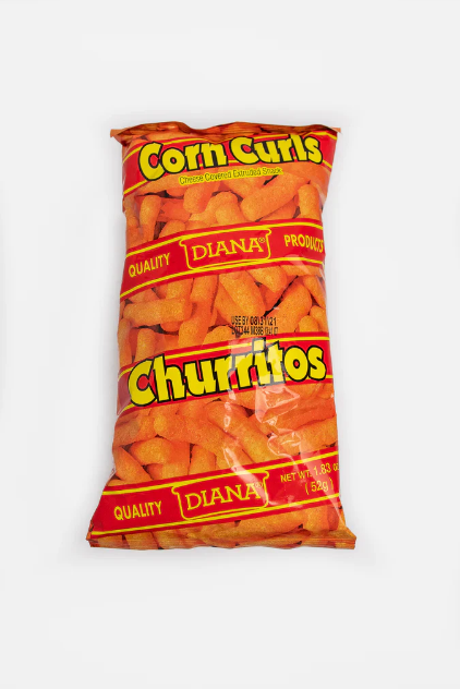 Churritos - Producto de El Salvador / Corn Cheese Curls Snack - Diana - 1.83 oz