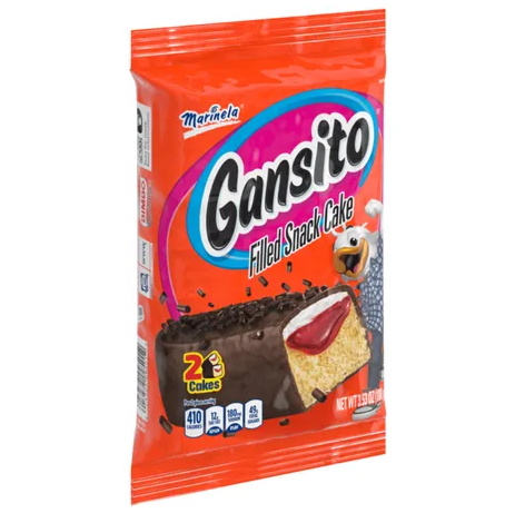 Gansito Filled Snack Cake - Producto de México - Marinela - 3.52 oz