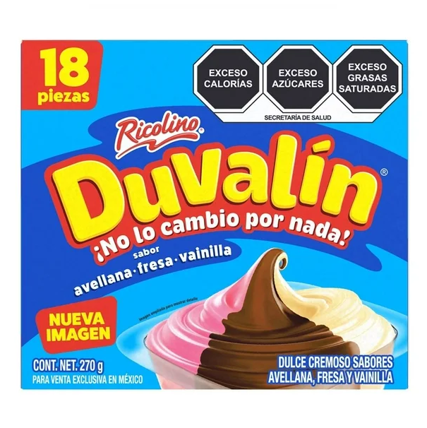 Duvalin Candy Creams - Various flavor combinations - Producto de México - 9.36 oz - 18 units