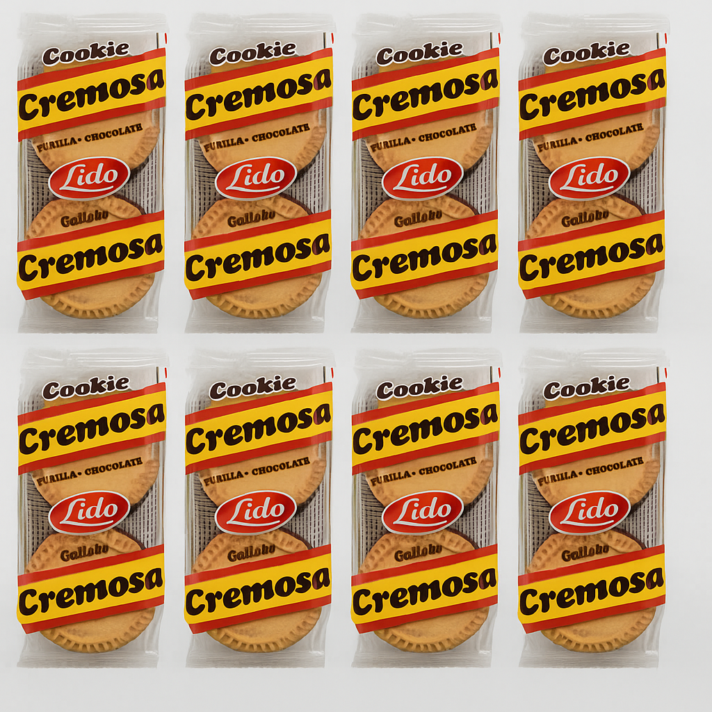 1 Paquete Galletas Lido Cremosas / Rellenitas 11 oz y 12 unidades por paquete
