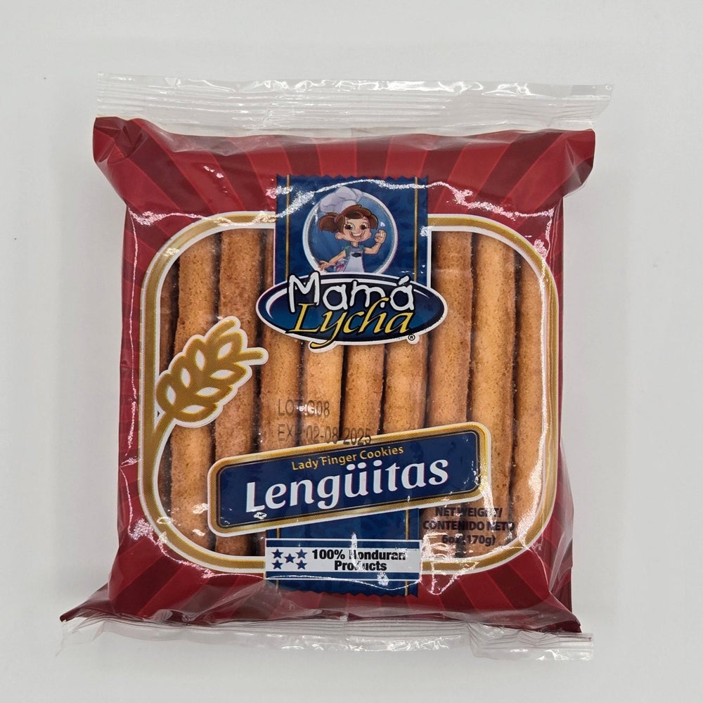 Lengüitas - Producto de Honduras / Lady Finger Cookies - Mamá Lycha - 6 oz