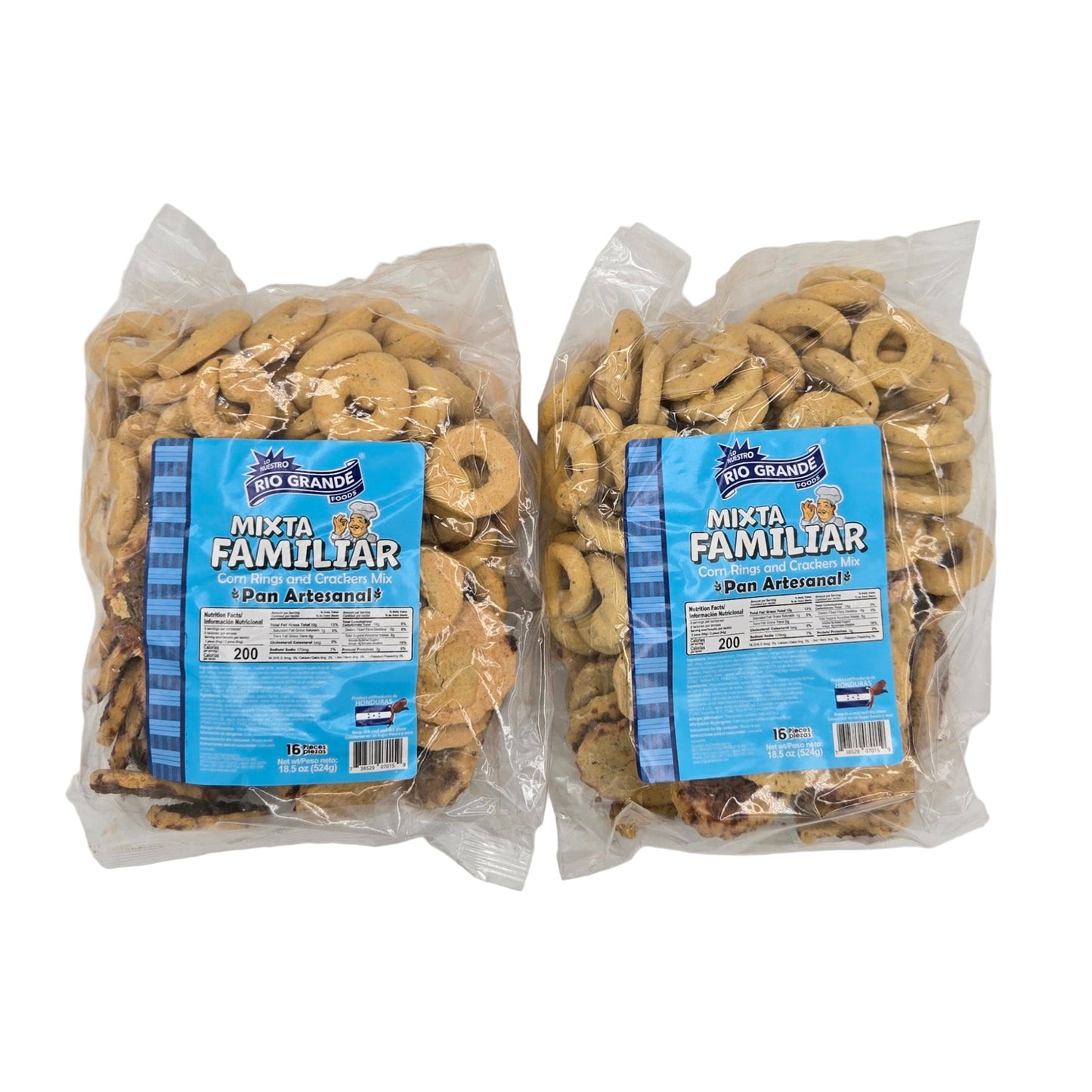 Rosquillas y Tustacas Mixtas – 2.3 lbs Totales (2 Packs) – Rio Grande