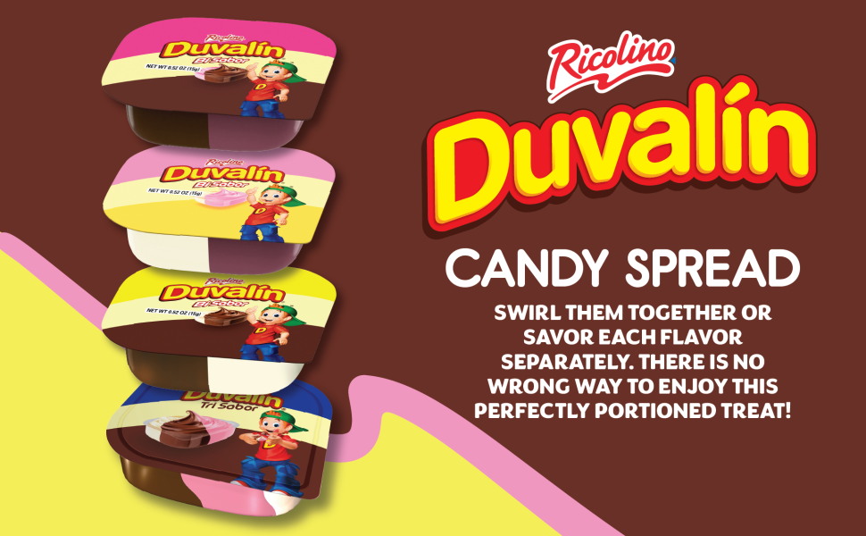 Duvalin Candy Creams - Various flavor combinations - Producto de México - 9.36 oz - 18 units