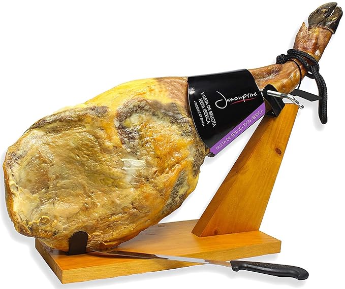 
                  
                    100% Purebred Ibérico Bellota Ham (Shoulder) Bone-In from Spain - 100% Ibérico de Bellota Pata Negra Ham (Paleta Ibérica) - 16.8 lb
                  
                