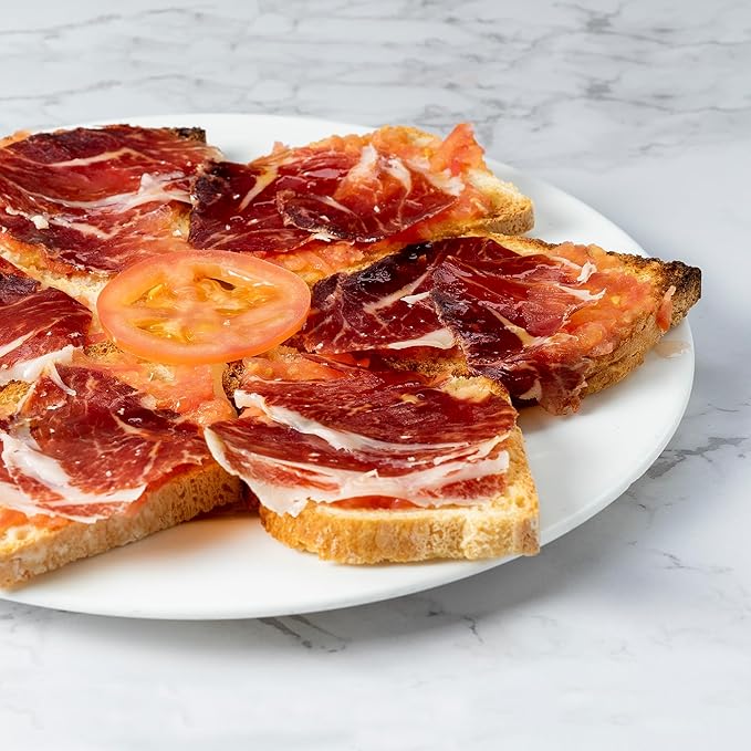 100% Purebred Ibérico Bellota Ham (Shoulder) Bone-In from Spain - 100% Ibérico de Bellota Pata Negra Ham (Paleta Ibérica) - 16.8 lb
