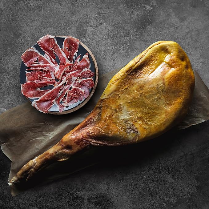 
                  
                    100% Purebred Ibérico Bellota Ham (Shoulder) Bone-In from Spain - 100% Ibérico de Bellota Pata Negra Ham (Paleta Ibérica) - 16.8 lb
                  
                
