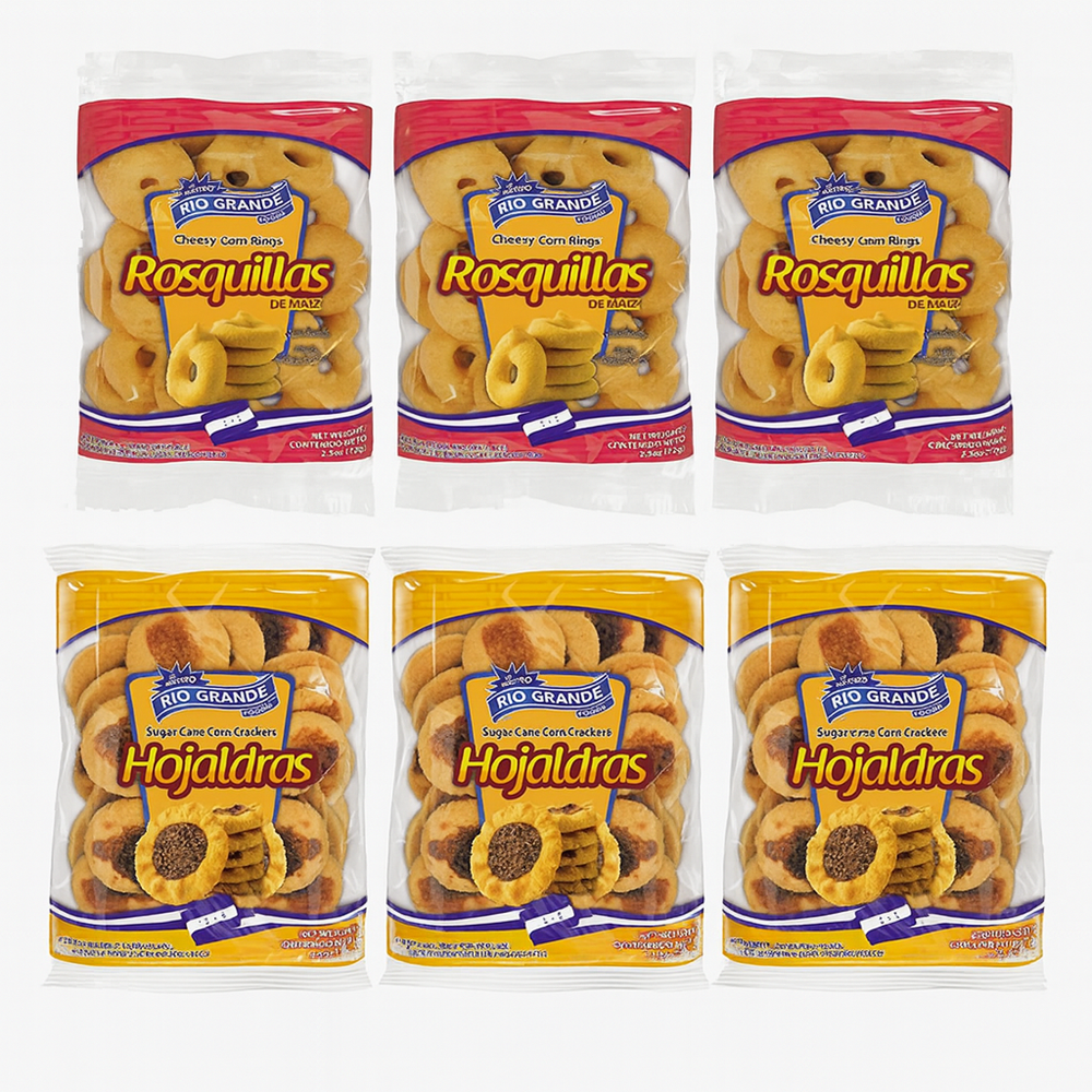 Packs de Rosquillas y Tustacas - Producto de Honduras - Río Grande Foods-