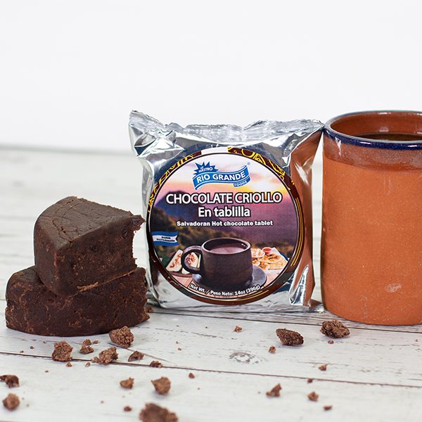 Chocolate Criollo en Tablilla - Producto de El Salvador / Salvadoran Hot Chocolate Tablet - Río Grande  - 14 oz