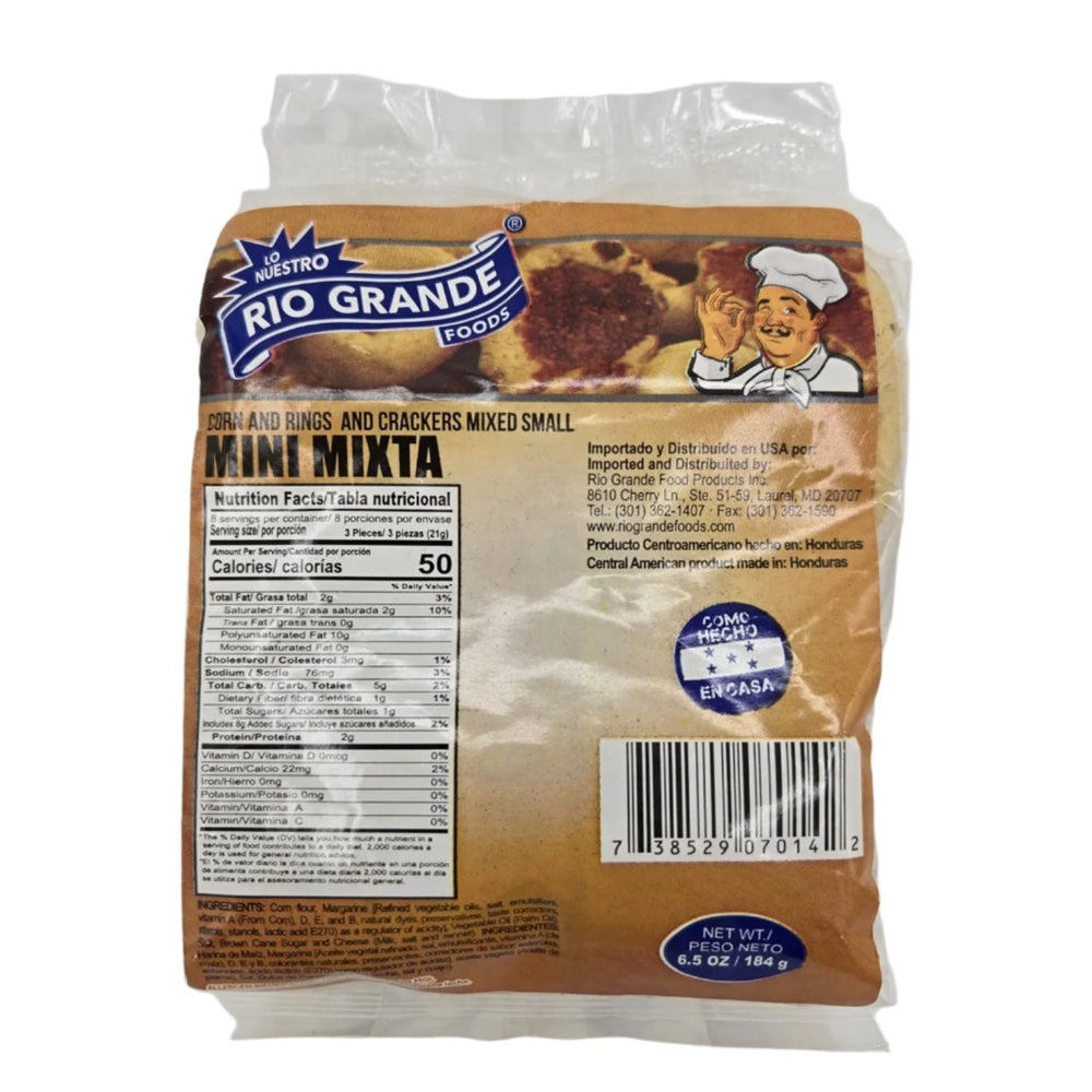 Mini Mixta - Producto de Honduras / Corn and Rings and Crackers Mixed Small - Río Grande - 6.5 oz