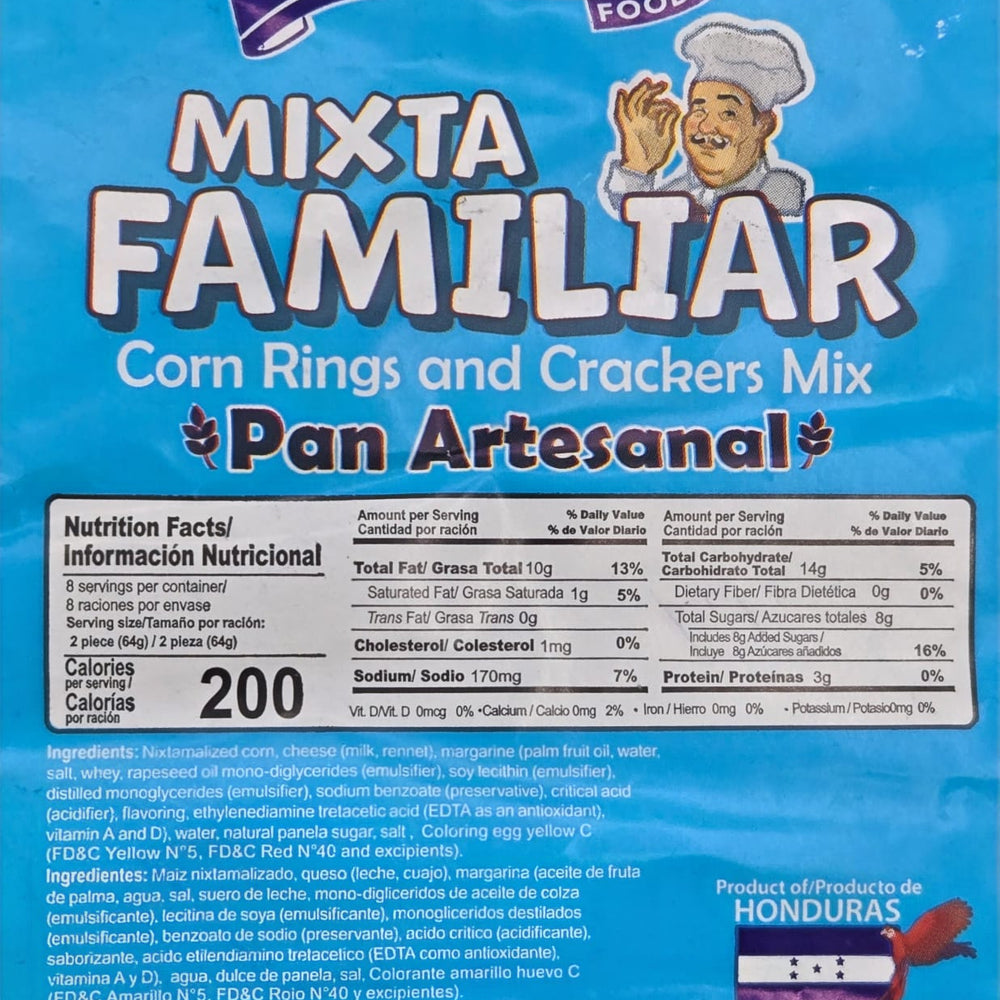 
                  
                    Mixta Familiar - Producto de Honduras / Corn Rings and Crackers Mixed Familiar - Río Grande - 18.5 oz - 16 units
                  
                