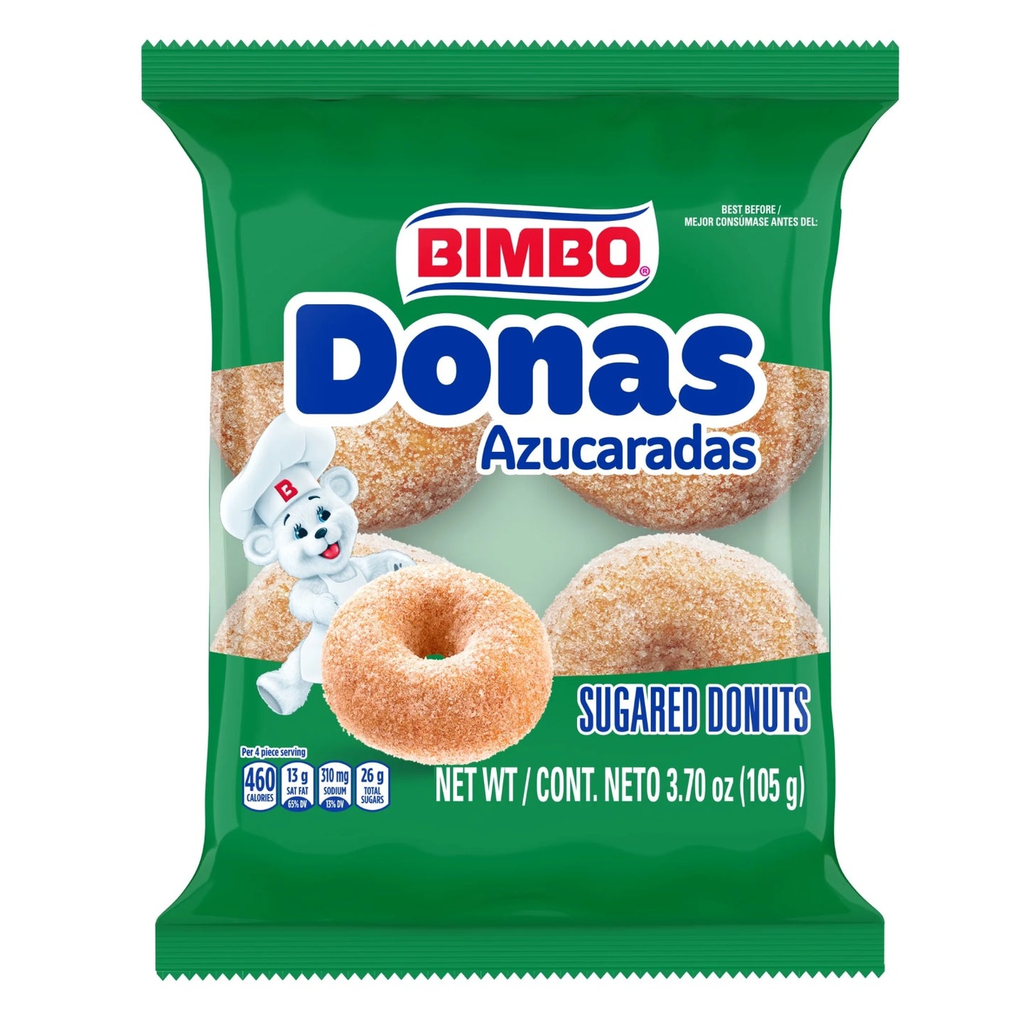 Donas Azucaradas / Sugared Donuts - Bimbo 3.70 oz