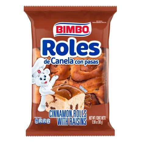 Roles de Canela con Pasas / Cinnamon Rolls with Raisins -  Bimbo - 12.88 oz