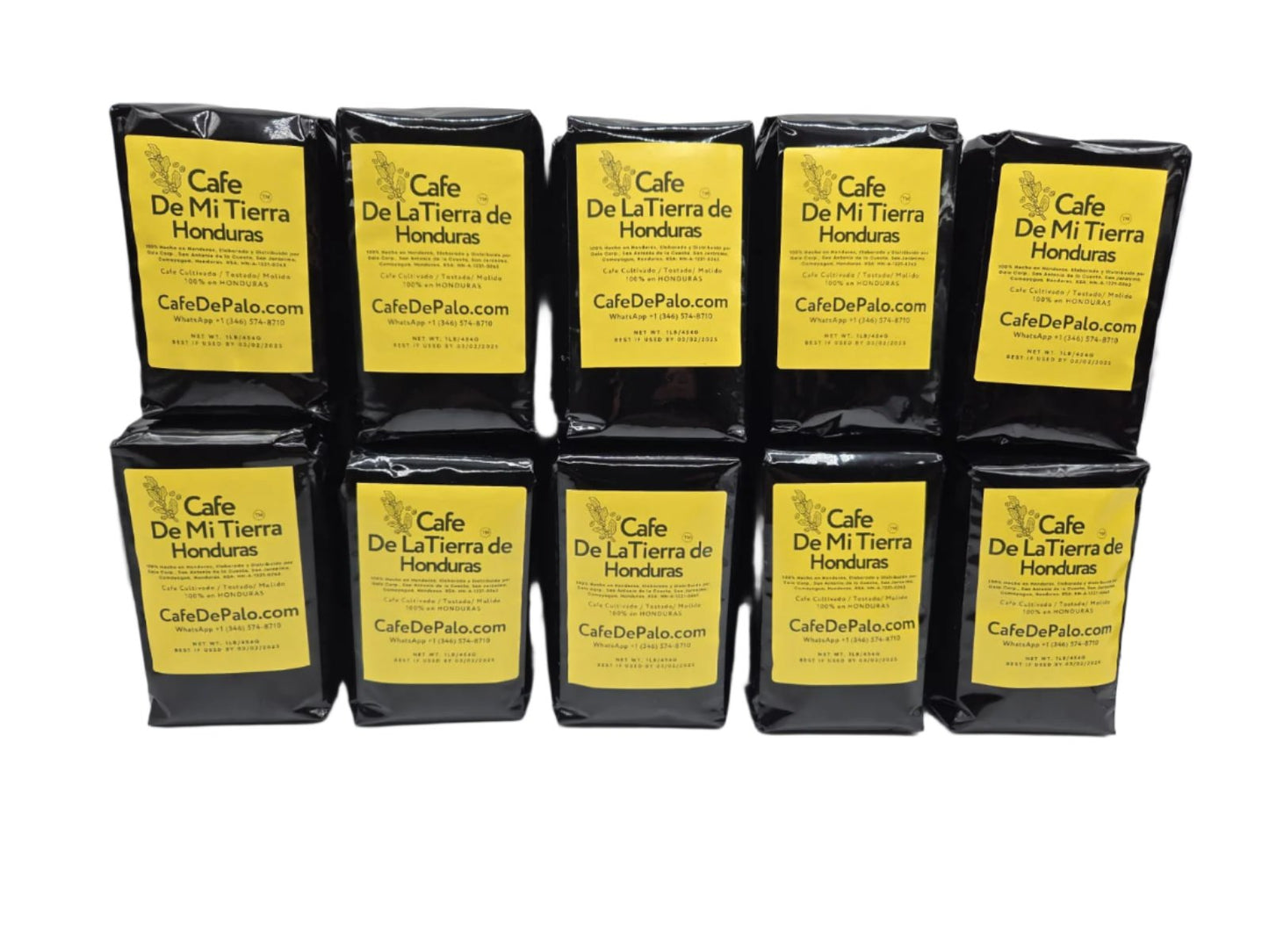 Cafe de Palo Envío Gratis a Todo USA  /Café de La Tierra Honduras 10 Lbs. Free Shipping to All USA