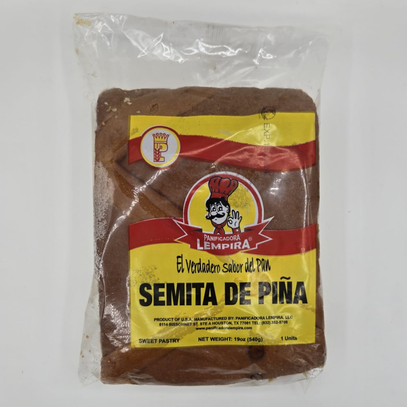 Semita de Piña - Producto de Honduras / Pineapple Semita - Lempira - 19 oz - 1 unit