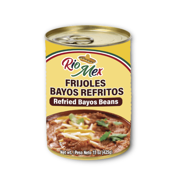 Frijoles Bayos Refritos - Producto de México / Refried Bayo Beans - RioMex - 15 oz