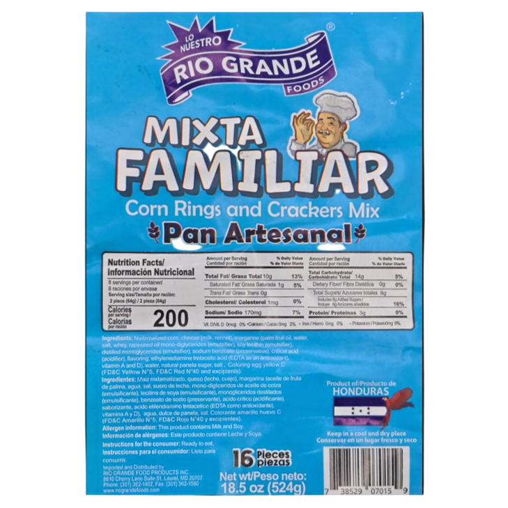 
                  
                    Rosquillas y Tustacas Mixtas – 18.5 oz – Rio Grande
                  
                