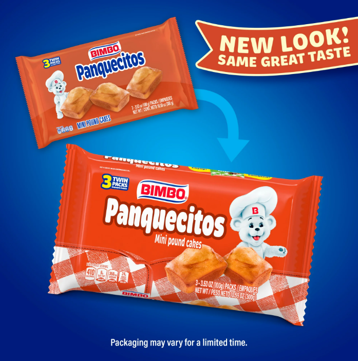 Bimbo Panquecitos Mini Pound Cakes 50 Units 10.59 oz Each Rich Moist Texture Subtly Sweet Flavor Perfect for Snacks Breakfast or Dessert United States Made