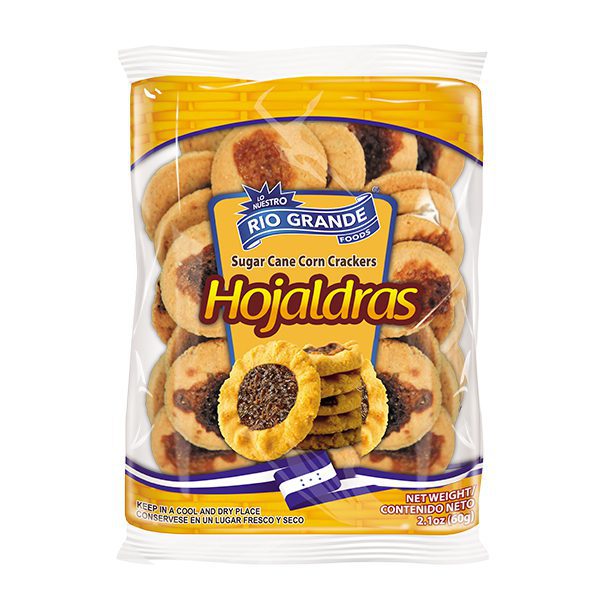 Tustacas / Hojaldras - Producto de Honduras / Sugar Canes Corn Crackers - Río Grande - 2.1 oz