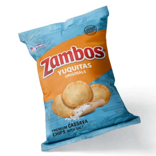 Zambos Yuquitas Originals - Premium Cassava Chips with Salt - Producto de Honduras - 5.29 oz