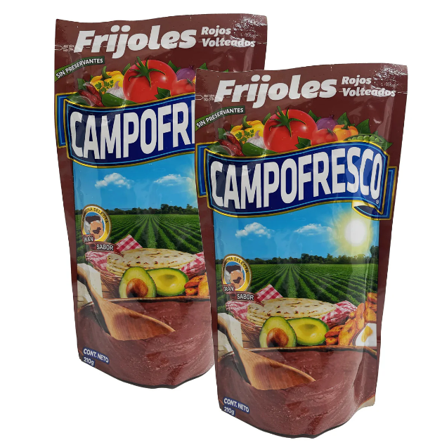 Frijoles Rojos Volteados - Campo Fresco - 210g / 7.41 oz - Pack x2