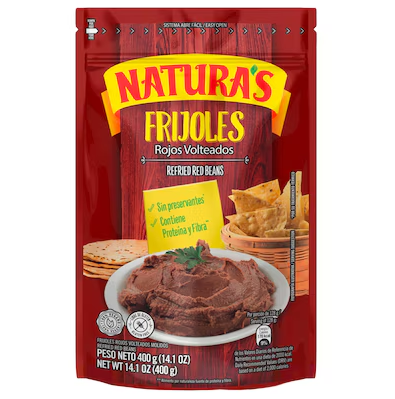 Frijoles Rojos Refritos - Natura`s - 14.1 oz