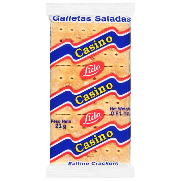 Galletas Saladas Casino Lido - Producto de El Salvador / Casino Cookie - Río Grande - 10 oz - 12 units