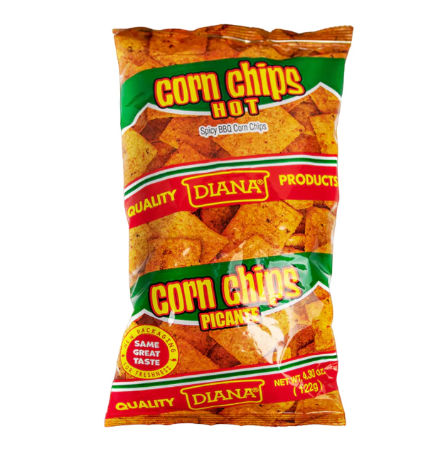 Corn Chips Hot -  Producto de El Salvador - Diana - 4.50 oz