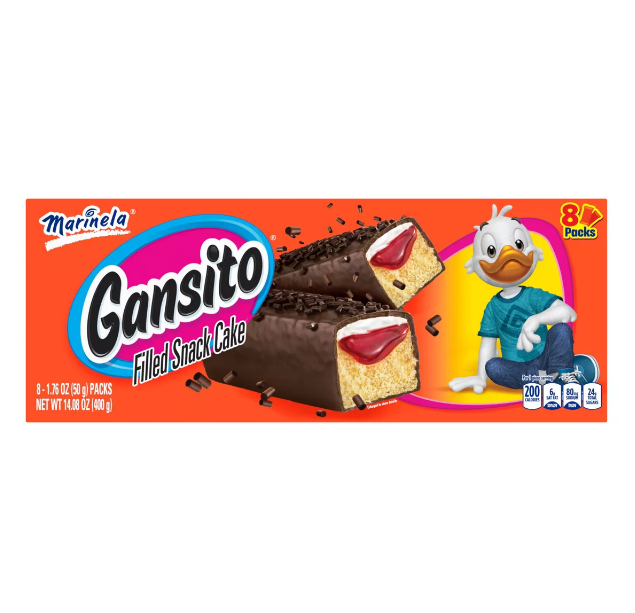 Gansito Filled Snack Cake - Producto de México - Marinela - 8 packs - 14.08 oz