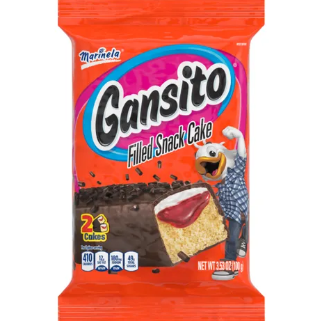 Gansito Filled Snack Cake - Producto de México - Marinela - 3.52 oz