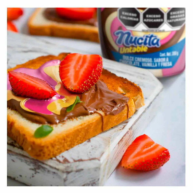 
                  
                    Nucita Untable Trisabor (fresa, vainilla, chocolate) / Nucita Trisabor Spread (strawberry, vanilla, chocolate)- Producto de México - 12.3 oz
                  
                