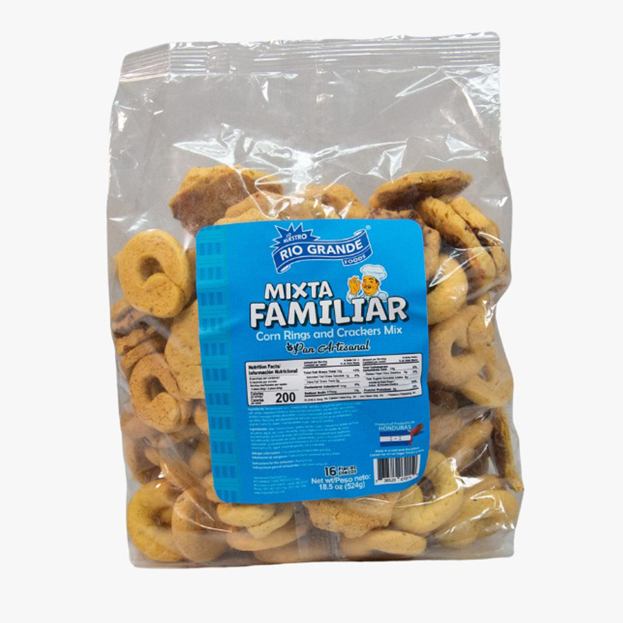 Mixta Familiar - Producto de Honduras / Corn Rings and Crackers Mixed Familiar - Río Grande - 18.5 oz - 16 units