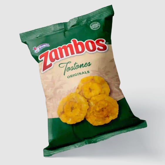 Zambos Tostones Originales - Homemade bananas with 0% cholesterol, no sugar and gluten free - Producto de Honduras - 3.53 oz