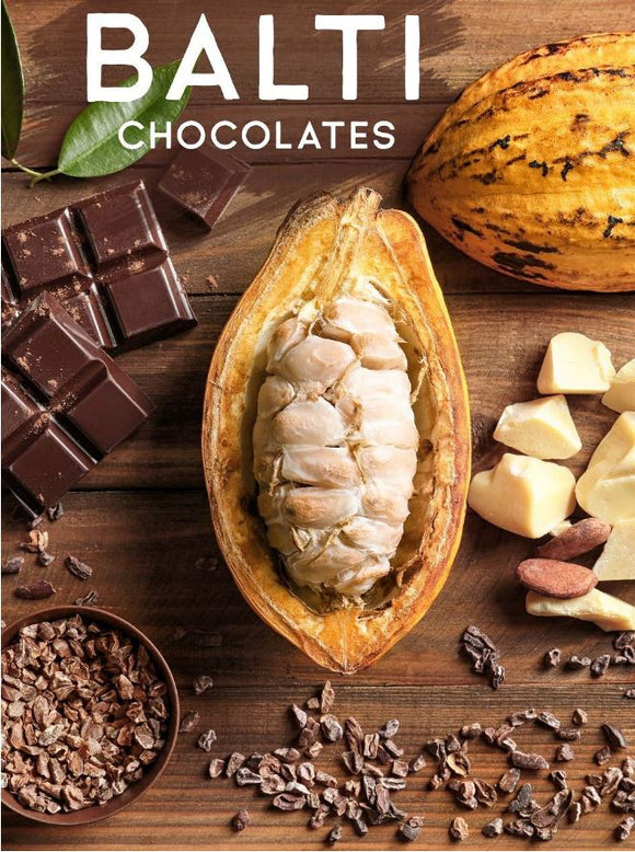 Balti Dark & Dark Milk Chocolate 50%/ 60%/ 70%/ 80%/ 90% Cacao Available /size 1.8 oz/ 50g